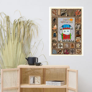 Poster Prinz Bruno del Gado im Hygge-Stil