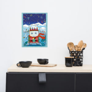 Prinz Bruno del Gado im Winter als Poster