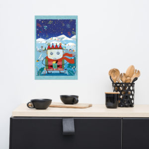 Prinz Bruno del Gado im Winter als Poster
